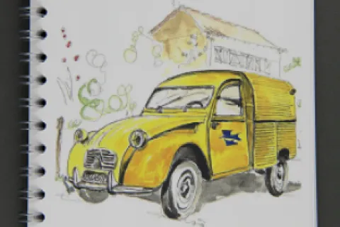 Petit carnet A6 à spirale 2CV