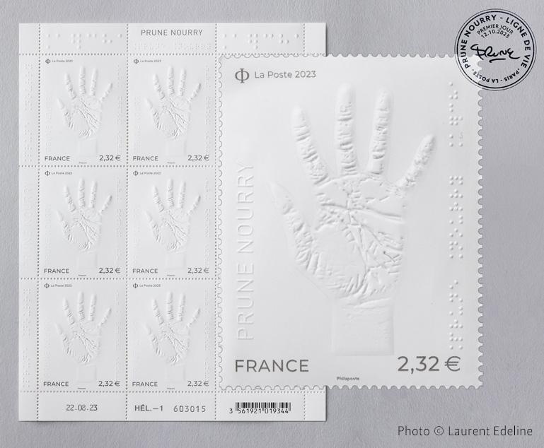 Bloc de timbre et timbre Ligne de vie Bloc de timbre et timbre Ligne de vie