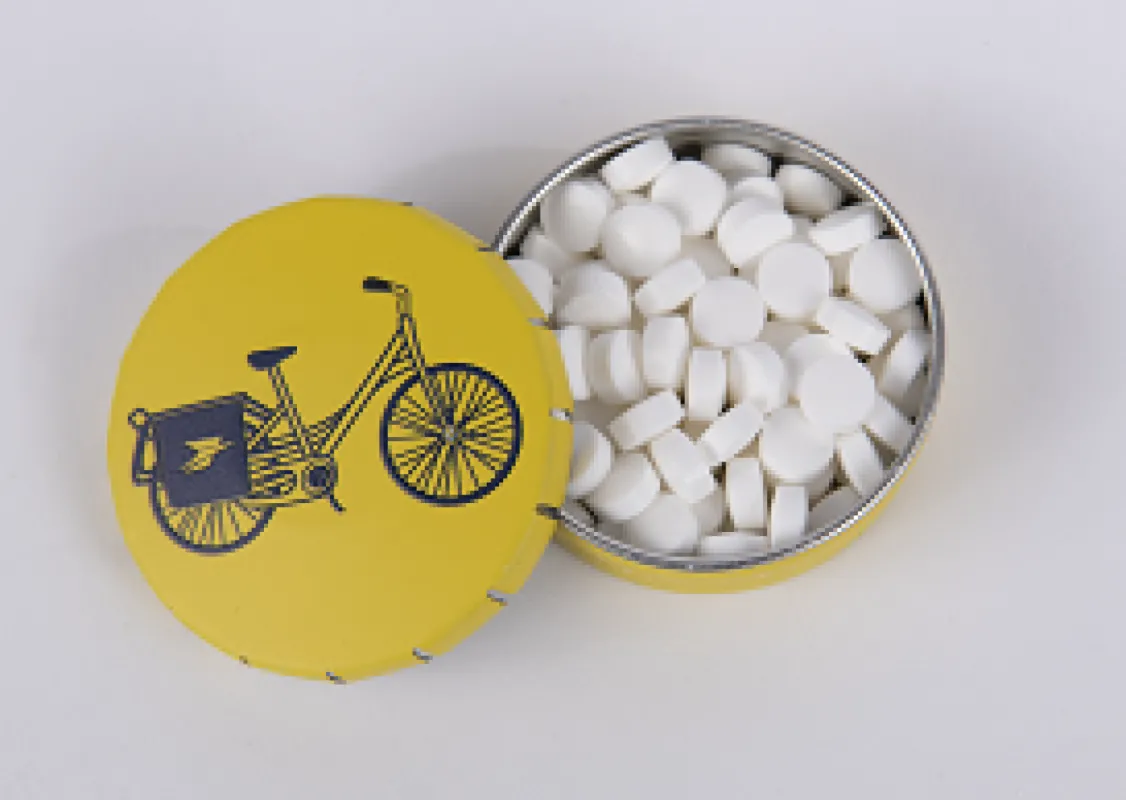 Vue 2 – Boîte de bonbons à la menthe